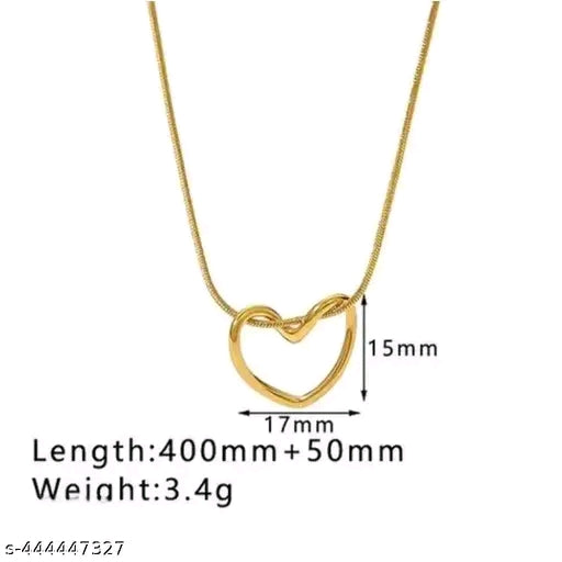 Heart Anti-Tarnish Gold-Plated Chain Pendant