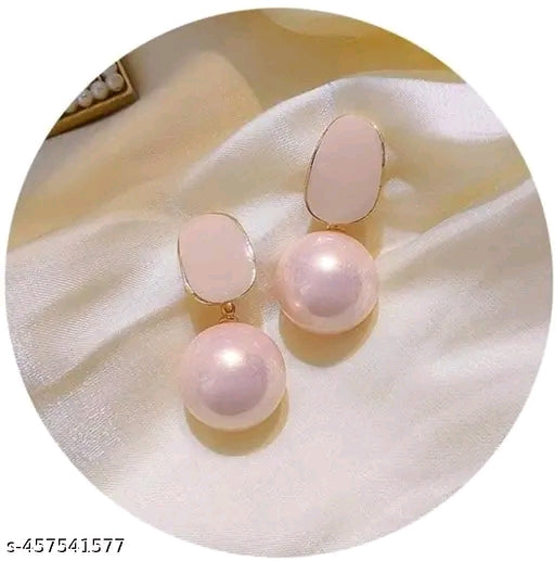 Gold Plated Pearl Drop Earring