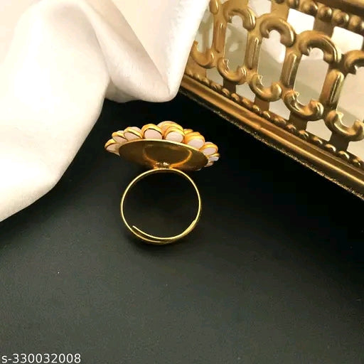 Flower pearl Ring