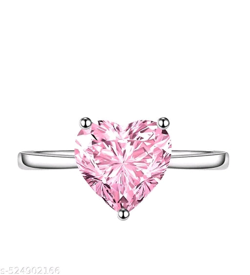 Heart Crystal Adjustable Ring