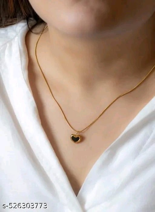 Stainless Beautiful Heart Pendant + Chain
