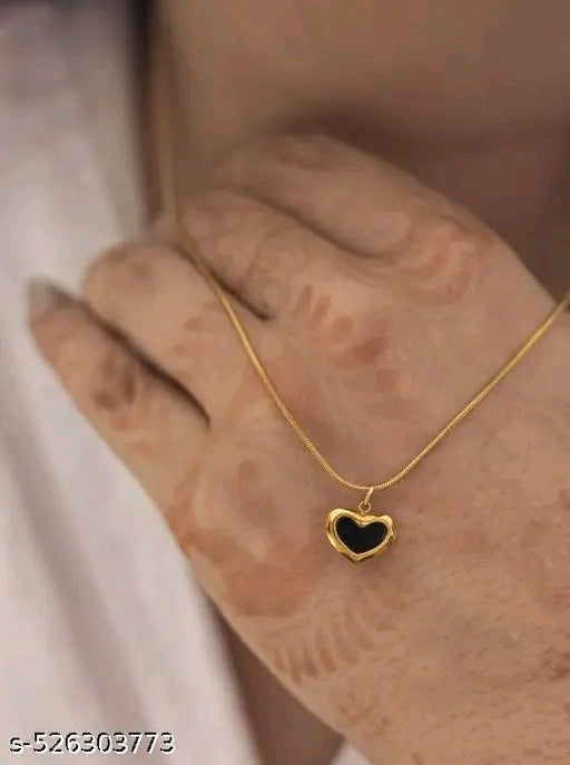 Stainless Beautiful Heart Pendant + Chain