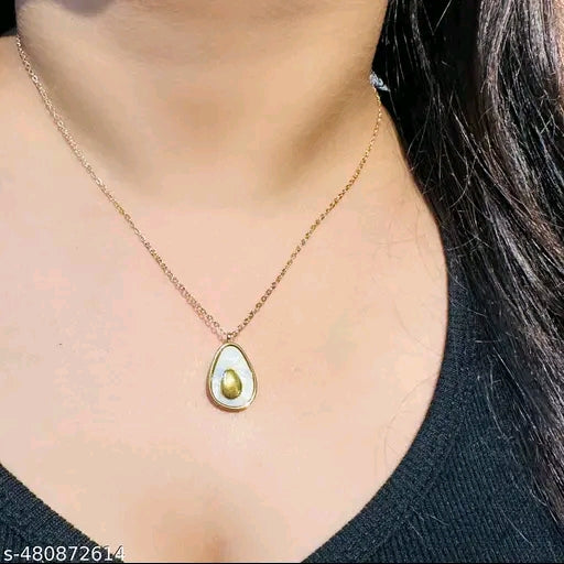 Avocado Shape Unique Elegant Pendant Chain