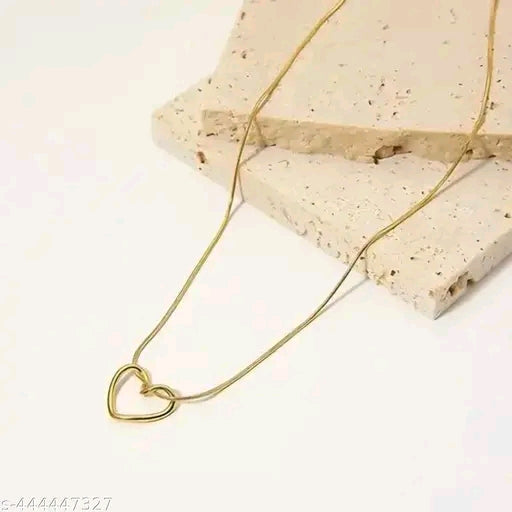 Heart Anti-Tarnish Gold-Plated Chain Pendant
