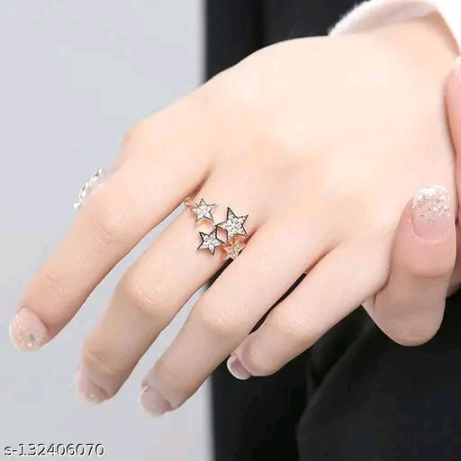 Rose Gold Plated Star Ring