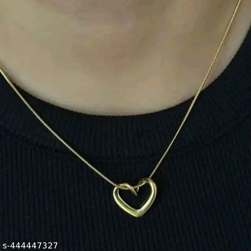 Heart Anti-Tarnish Gold-Plated Chain Pendant