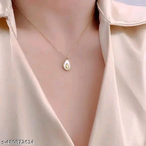 Avocado Shape Unique Elegant Pendant Chain