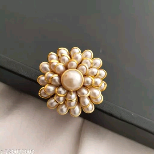 Flower pearl Ring