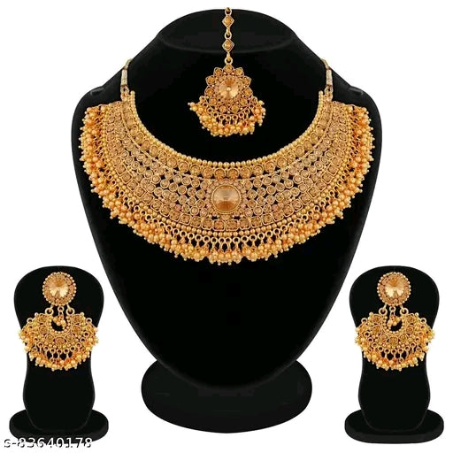 Gold Plated Choker Set With LCT Austrian Diamond Jewellery Set