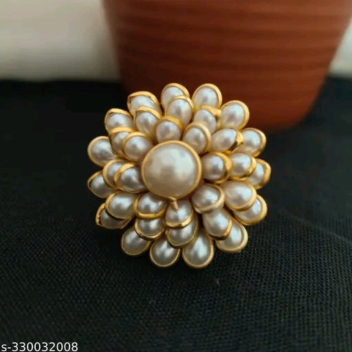 Flower pearl Ring