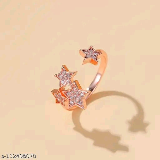 Rose Gold Plated Star Ring
