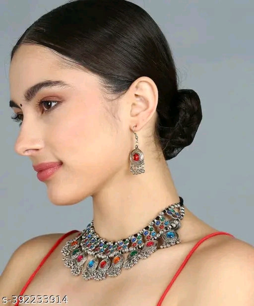 oxidized jewellery set
