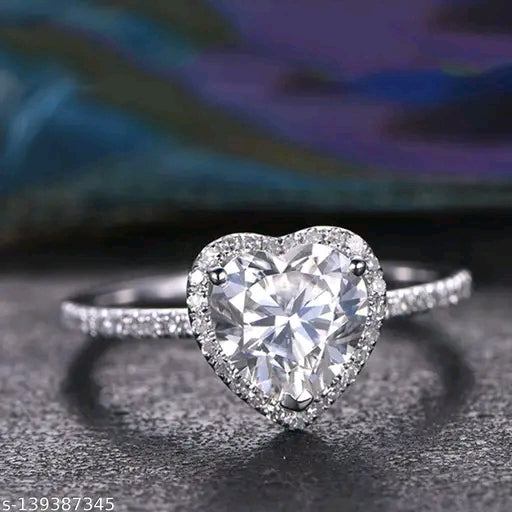 Thrillz Trendy American Diamond Silver Ring