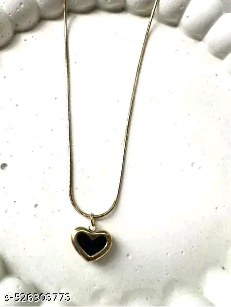 Stainless Beautiful Heart Pendant + Chain