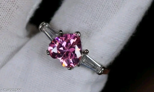 Heart Crystal Adjustable Ring