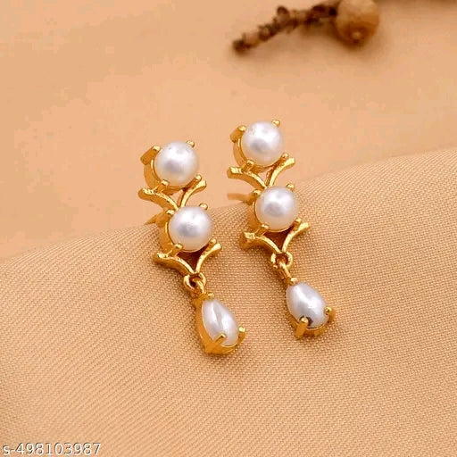 Pearl Single Line Necklace Set