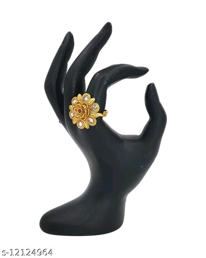 Gold Plated Rajwadi Finger Ring