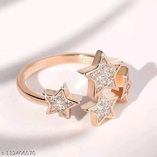 Rose Gold Plated Star Ring
