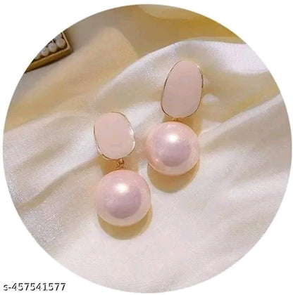 Gold Plated Pearl Drop Earring