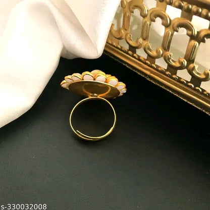 Flower pearl Ring
