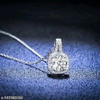 American Diamond Pendant with Chain