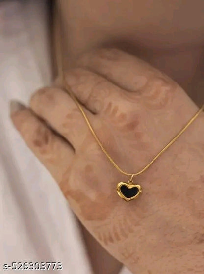 Stainless Beautiful Heart Pendant + Chain