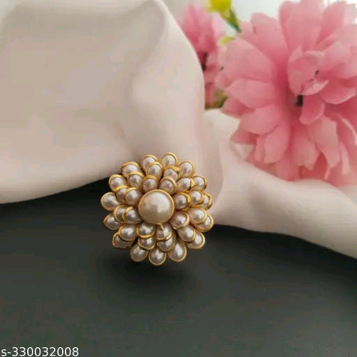 Flower pearl Ring