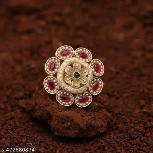 Kundan Meena Ring