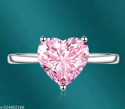 Heart Crystal Adjustable Ring