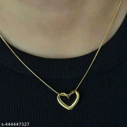 Heart Anti-Tarnish Gold-Plated Chain Pendant