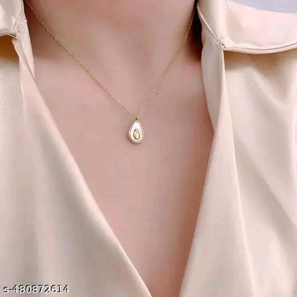 Avocado Shape Unique Elegant Pendant Chain