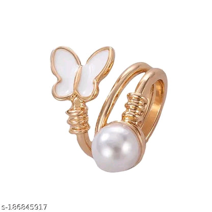 Gold Plated Butterfly Ring