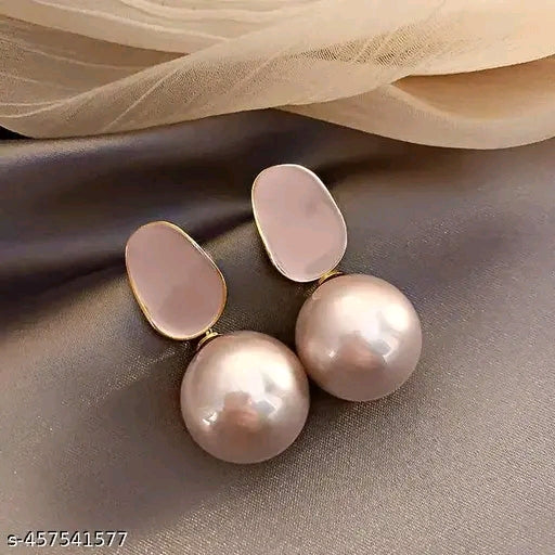 Gold Plated Pearl Drop Earring