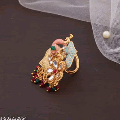 Elite Graceful Gold-Plated Ring