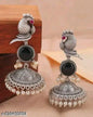 Beautiful Unique Design Oxidised Silver Stud Earring