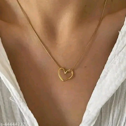Heart Anti-Tarnish Gold-Plated Chain Pendant