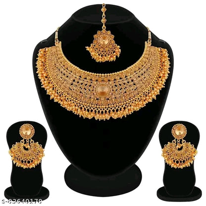 Gold Plated Choker Set With LCT Austrian Diamond Jewellery Set