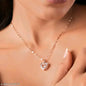Heart Shape Diamond Pendant Chain