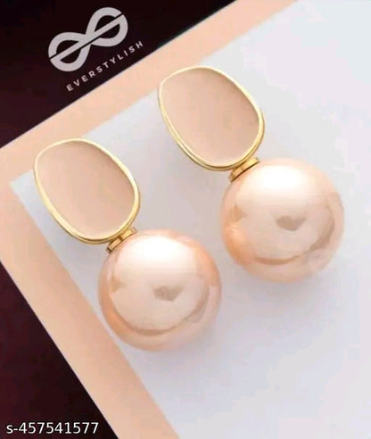 Gold Plated Pearl Drop Earring