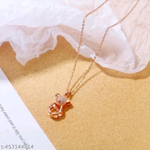 PANDA Shape Pendant with Chain