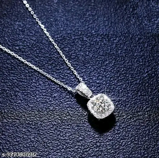 American Diamond Pendant with Chain