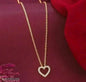 Gold Plated Heart Shape Pendent And Chain