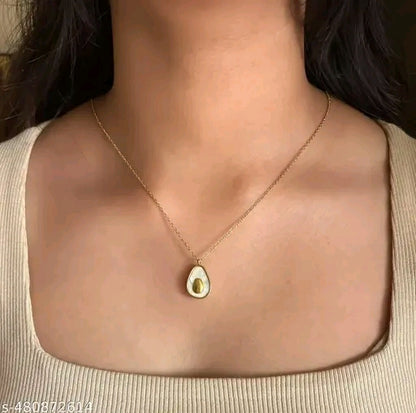 Avocado Shape Unique Elegant Pendant Chain