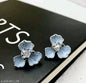 Blue Flower Petal Korean Style Earring