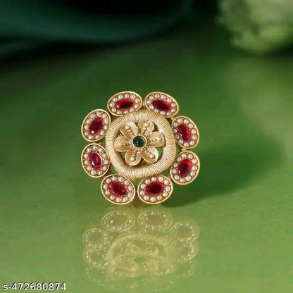 Kundan Meena Ring