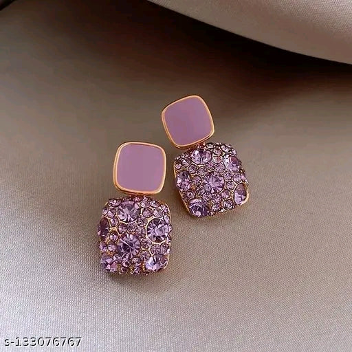 America Retro Temperament Square Earring