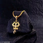 Gold plated Trishul Om Mahakal Pendant with Chain